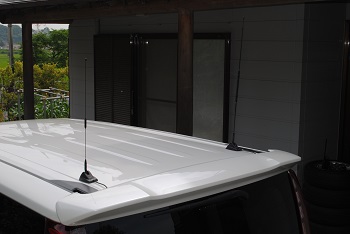 DCR用モービルアンテナ設置